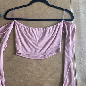 Pink crop top